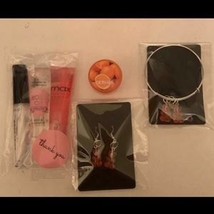 Lip gloss and jewelry